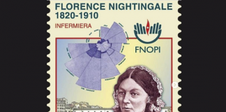 Un francobollo dedicato a Florence Nightingale