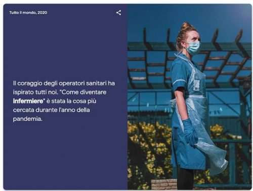"Come diventare infermiere" boom di ricerche nel mondo secondo Google 1 Diventare infermiere è la cosa più cercata durante il 2020 secondo Google Trends