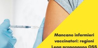 Mancano infermieri vaccinatori: regioni Lega propongono OSS e Volontari