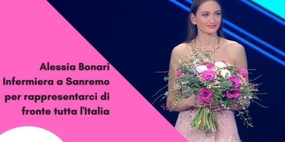 Alessia Bonari Infermiera a Sanremo per rappresentarci di fronte tutta l'Italia