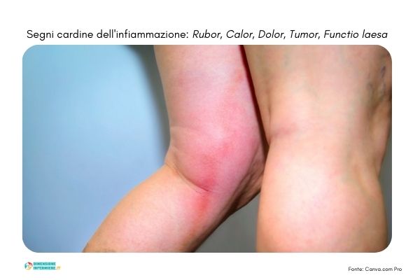 Il processo di guarigione delle ferite cutanee e le sue fasi 4 Segni cardine dell'infiammazione Fonte Canva.com Pro