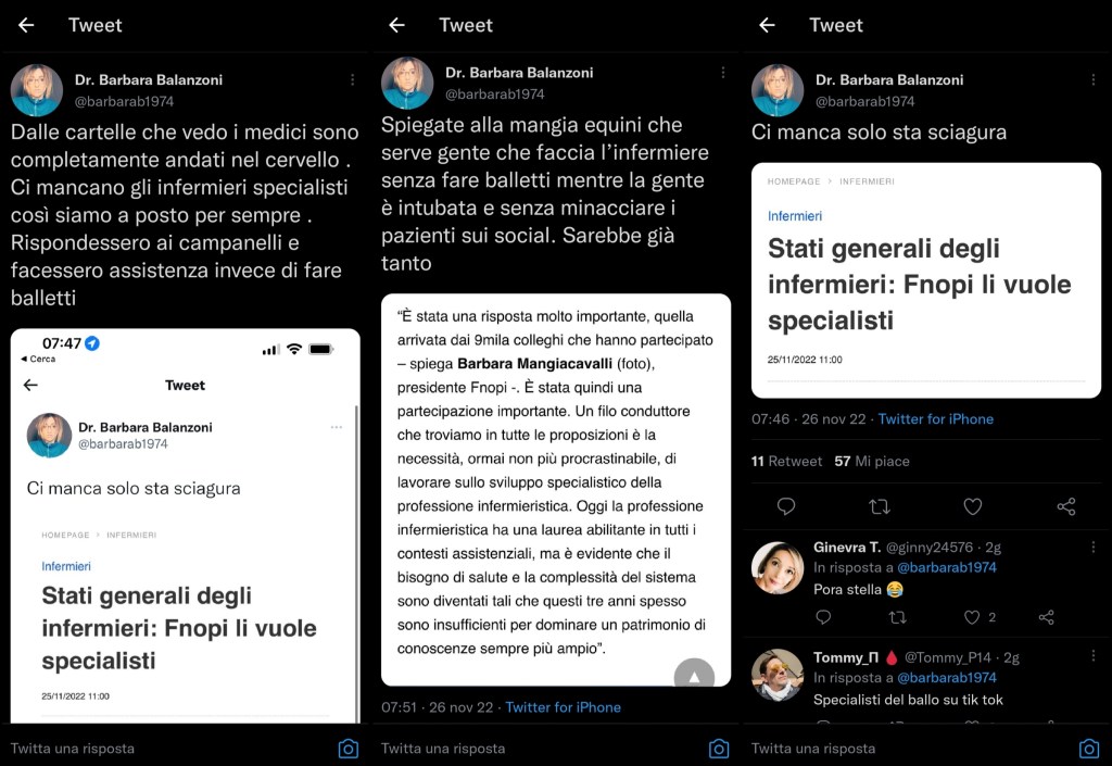 "Infermieri specialisti? Rispondessero ai campanelli" 1 IMG 20221128 111853