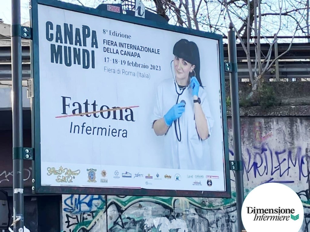 «Fattona Infermiera», l'Opi di Roma diffida Canapa Mundi (che si scusa, anche se...) 1 AddText 02 06 05.38.19