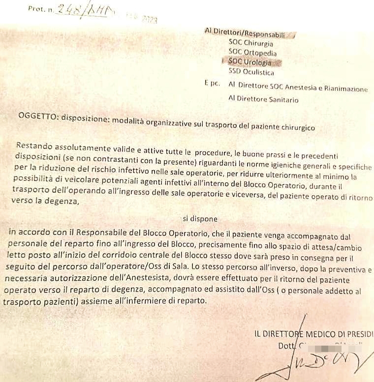 Quando l'infermiere deve fare anche il barelliere «per ridurre il rischio infettivo» 1 IMG 20230220 152447