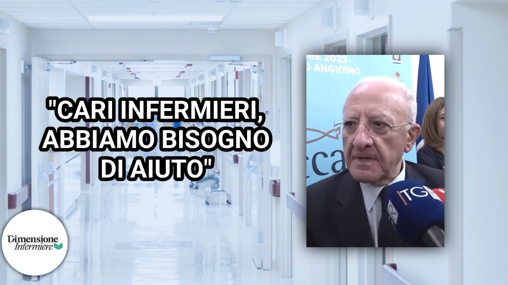 De Luca: "Cari infermieri siete stati bravi durante il Covid: ora aiutateci con le liste d’attesa" 1 AddText 09 13 10.09.45