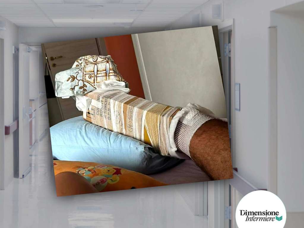 Messina, mancano le stecche: frattura immobilizzata col cartone 1 AddText 08 02 08.05.19