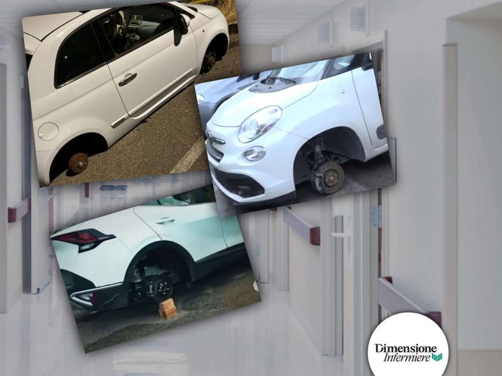 Gomme rubate e vetri rotti: incubo per gli infermieri a fine turno 1 AddText 08 06 09.51.51